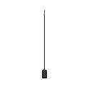 Pendelarmatuur FITU PD RIBBED E27 IP20, zwart dimbaar