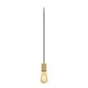 SLV Pendelarmatuur FITU PD RIBBED E27 IP20, goud dimbaar