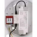 SLV ceiling luminaire PANEL 60 round, suitable for VDU workstation IP20, white, lacquered dimmable