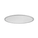 SLV ceiling luminaire PANEL 60 round, suitable for VDU workstation IP20, grey, lacquered dimmable