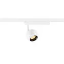 1-fase spot LIGHT EYE® 2.0 schakelbaar, cardanisch draaien, baalvormig IP20, wit mat 