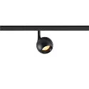 Spotlight op rail LIGHT EYE® 2.0 rond IP20, zwart, gelakt dimbaar