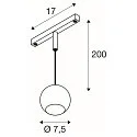 SLV Pendelarmatuur LIGHT EYE® 2.0 IP20, zwart dimbaar