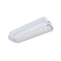 Wand- en plafondarmatuur P-LIGHT hoekig IP65, transparant, wit, gelakt 