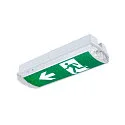 SLV Wand- en plafondarmatuur P-LIGHT hoekig IP65, transparant, wit, gelakt 