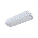 SLV Wand- en plafondarmatuur P-LIGHT hoekig IP65, transparant, wit, gelakt 