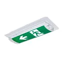 SLV Wand- en plafondarmatuur P-LIGHT hoekig IP65, transparant, wit, gelakt 