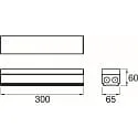 SLV Lichtlijnsysteem feed-in EASYLIGHT FIB 300 7 25 BK 7-polig, zwart