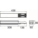 SLV Lichtlijnsysteem continu-rij EASYLIGHT FOB 300 7 25 BK 7-polig, zwart