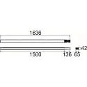 SLV light strip system cover EASYLIGHT BC 1500 7 25 BK 7-pole, black