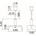 SLV Lichtlijnsysteem kettingophanging EASYLIGHT SCK 5000 BK, zwart