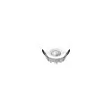 Plafondinbouwarmatuur DOWNLIGHT P 84 ON-OFF stijf, slagvast, multipower, bekabeld IP54, wit 