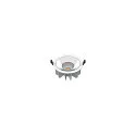 Plafondinbouwarmatuur DOWNLIGHT P 165 ON-OFF stijf, slagvast, multipower, bekabeld IP54, wit 