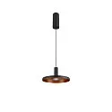 SLV Pendelarmatuur LALU® SET PLATE 22 IP20, zwart dimbaar