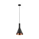 SLV Pendelarmatuur LALU® SET CONE 15 IP20, zwart dimbaar