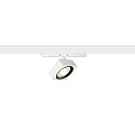 3-phase spot EURO CUBE 2 M DALI flat, square, DALI controllable, cardanic IP20, black, white dimmable