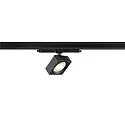 3-phase spot EURO CUBE 2 M DALI flat, square, DALI controllable, cardanic IP20, black dimmable