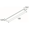 SLV Lichtbalk BATTEN FLAT P 1200 52 ON-OFF CCT Switch, schakelbaar, multipower IP44/20