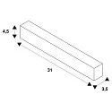 SLV Plafond ophanging P-LIGHT, wit