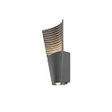 SLV Wandarmatuur RASTERLYS WL UP/DOWN conisch IP65, antraciet dimbaar