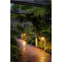 SLV bollard light SEJERO 90 POLE with shade, with lamp socket E27 IP65, beige