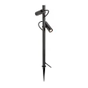 SLV gorund spike luminaire HELIA SLIM POLE DOUBLE with plug IP65, black