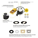 SLV Plafondinbouwarmatuur UNIVERSAL DOWNLIGHT MOVE draaibaar, met omslag IP20, zwart dimbaar