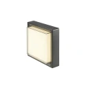 SLV outdoor wall luminaire AINOS SLIDE WL SENSOR CCT square, with sensor, CCT Switch IP65, black
