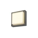 SLV outdoor wall luminaire AINOS SLIDE WL SENSOR CCT square, with sensor, CCT Switch IP65, black
