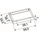 SLV Opbouwframe PANEL P | PAVANNO, wit