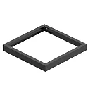 Opbouwframe PANEL P | PAVANNO, zwart