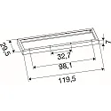 SLV Opbouwframe PANEL P | PAVANNO, zwart