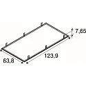 Inbouwframe PANEL P | PAVANNO, wit