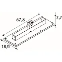 SLV 3-phase luminaire TRACK PANEL IP20, black 