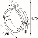 SLV mounting accessories TUBULAR P 2 pcs., black, silver