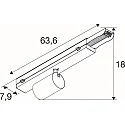 SLV Spot EASYLIGHT geschikt voor beeldschermwerkstations IP20, wit dimbaar