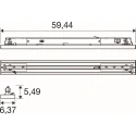 3-phase spot TRACK LINE S 3PH 39 830/835/840 DWB BK D DALI controllable, CCT Switch IP20, black dimmable