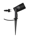 SLV spike luminaire SYNA GARDEN SPIKE with plug, switchable IP44/IP65, black 
