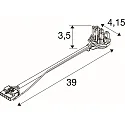 SLV Aansluiting RETRO CON 6P101 6-polig, wit