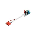 Aansluiting RETRO CON 6P103 6-polig, wit