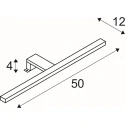 Spiegelarmatuur DORISA LED lang IP44