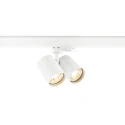 SLV 3-phase spot BIMA 2.0 3PH DOUBLE QPAR51 2 flames, cardanic, with lamp socket GU10 IP20, white