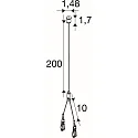 SLV ceiling suspension BATTEN INDUSTRY C+P, silver