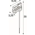 SLV adapter BATTEN INDUSTRY C+P, white