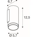 SLV wall luminaire GRIP! L WL UP OR DOWN 1 flame, direct GU10 IP20, black, white
