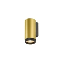 SLV Wandarmatuur GRIP! L WL UP OR DOWN 1-vlams, direct GU10 IP20, goud, zwart