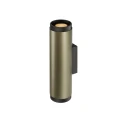 SLV Wandarmatuur GRIP! L WL UP/DOWN up / down, 2-vlams, direct / indirect GU10 IP20, brons, zwart