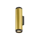 SLV wall luminaire GRIP! L WL UP/DOWN up / down, 2 flames, direct / indirect GU10 IP20, gold, black