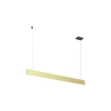 SLV pendant luminaire LINIUS 120 PD DALI RECESSED built-in version, DALI controllable IP20, brass dimmable