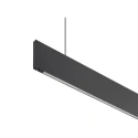 SLV Pendelarmatuur LINIUS 150 PD DALI ROSETTE DALI aanstuurbaar, met Plafondcup IP20, zwart dimbaar